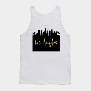 LOS ANGELES CALIFORNIA DESIGNER SILHOUETTE SKYLINE ART Tank Top